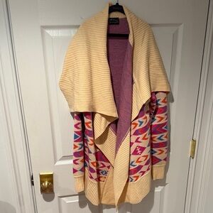 Torn by Ronny Kobo Multicolor Patterned Cardigan